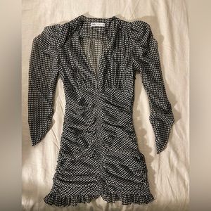 White and Black mini dress